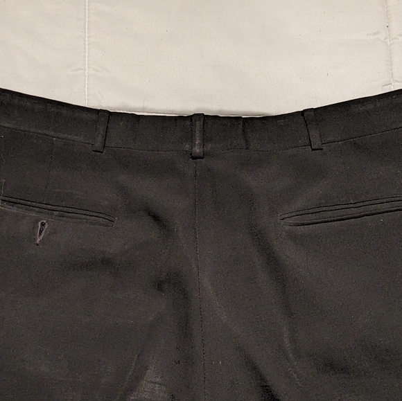 Men’s 36x30 Dress Pants John Alexander by Hartmarx 100% Worsted Wool Charcoal - Picture 5 of 7